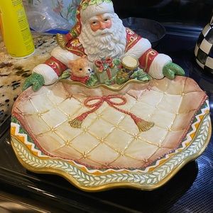 Fritz & Floyd Santa serving dish